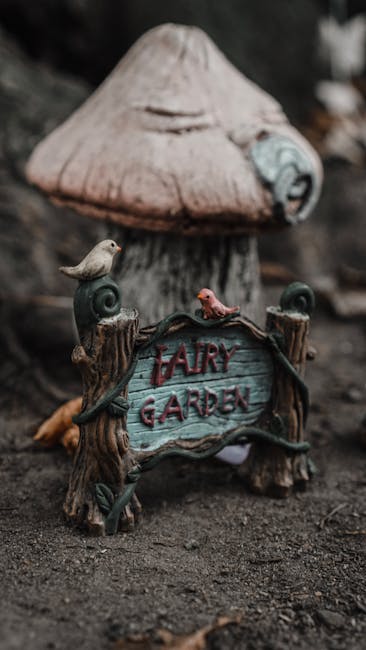 caption for How to Make Your Own Fairy Garden Stakes: A Step-by-Step Guide